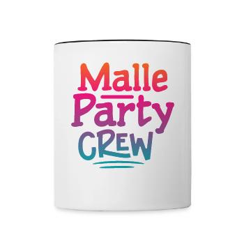 Malle Party Crew - Contrasting Mug - white/black - Front