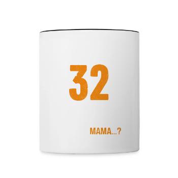32 Geburtstag Ich Kann Alles Ich Weiß Alles - Tasse zweifarbig - Weiß/Schwarz - Vorne