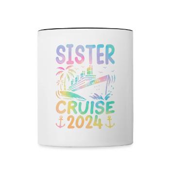 Croisière sœur 2024 - Mug contrasté - blanc/noir - Devant