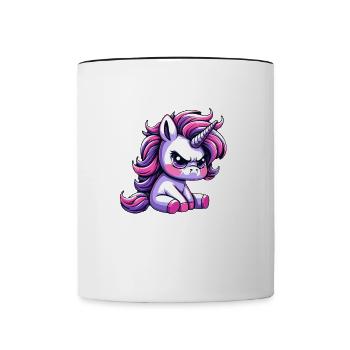 Nen Scheiss Muss ich - Tasse zweifarbig - Weiß/Schwarz - Vorne