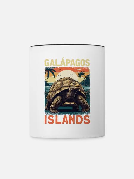 Galapagos Islands - Tasse zweifarbig - Weiß/Schwarz
