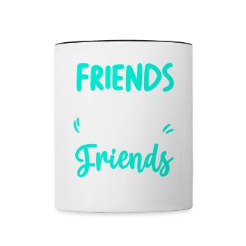 Friends Don't Let Friends Cruise Alone - Contrasting Mug - white/black - Front