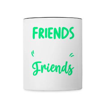 Friends Don't Let Friends Cruise Alone - Contrasting Mug - white/black - Front