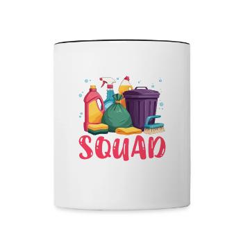 Housekeeping Squad - Contrasting Mug - white/black - Front