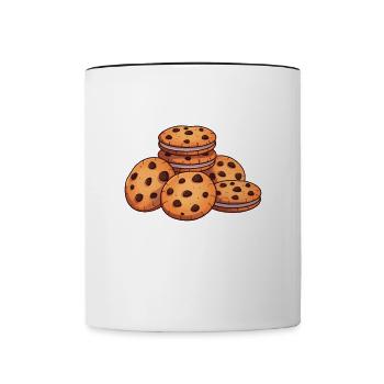 Tech Support I'm Here To Delete Your Cookies - Tasse zweifarbig - Weiß/Schwarz - Vorne