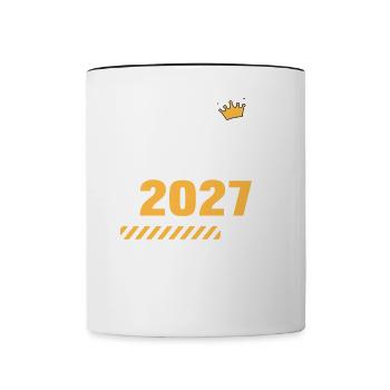 Opa 2027 Loading - Tasse zweifarbig - Weiß/Schwarz - Vorne