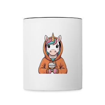 Good morning? Very thin - Contrasting Mug - white/black - Front
