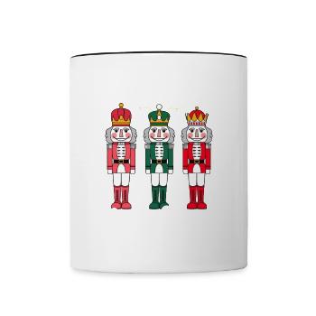 Let's Get Cracking - Tasse zweifarbig - Weiß/Schwarz - Vorne