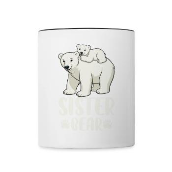 Sister Bear - Tasse zweifarbig - Weiß/Schwarz - Vorne