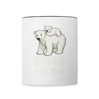 Daddy Bear - Tasse zweifarbig - Weiß/Schwarz - Vorne