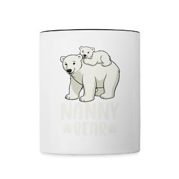 Nanny Bear - Tasse zweifarbig - Weiß/Schwarz - Vorne