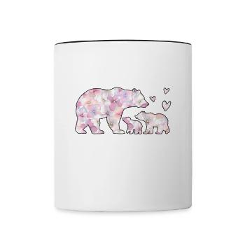 Big Sister Bear - Contrasting Mug - white/black - Front