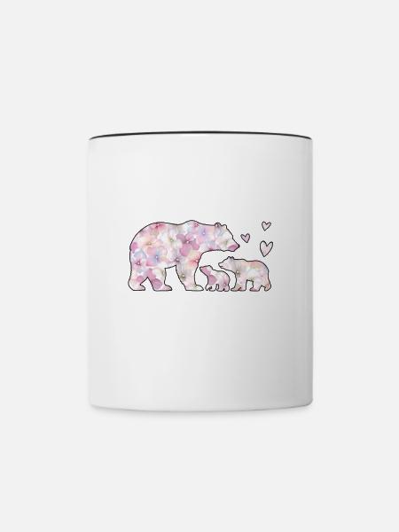 Abuela Bear - Tasse zweifarbig - Weiß/Schwarz
