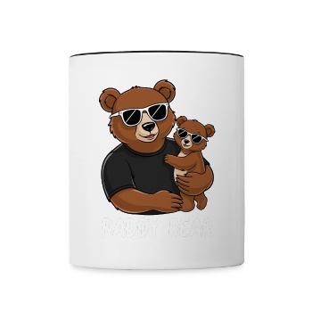 Daddy Bear - Tasse zweifarbig - Weiß/Schwarz - Vorne