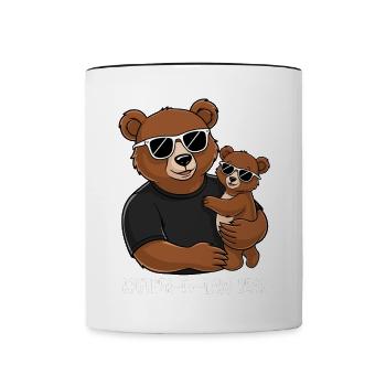 Brother In Law Bear - Contrasting Mug - white/black - Front