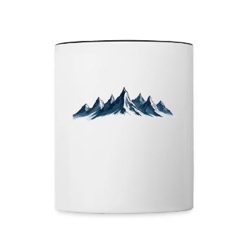 Seven Summits Kosciuszko - Tasse zweifarbig - Weiß/Schwarz - Vorne