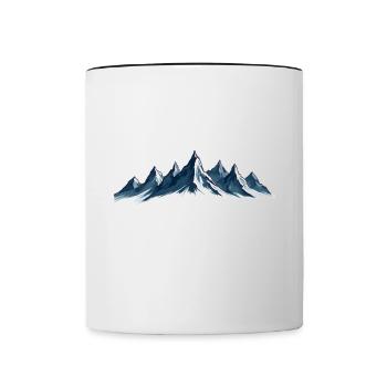 7 Summits Kosciuszko - Tasse zweifarbig - Weiß/Schwarz - Vorne