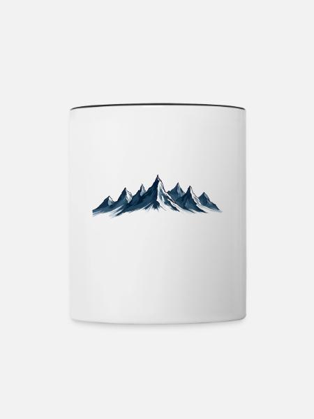 7 Summits Kosciuszko - Tasse zweifarbig - Weiß/Schwarz