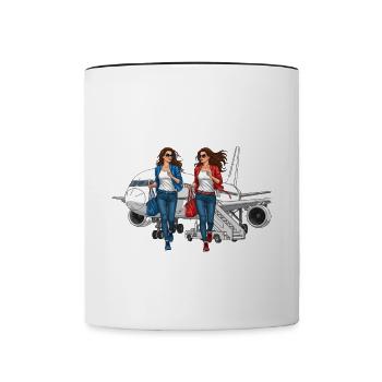 Malle Girls Tour - Contrasting Mug - white/black - Front
