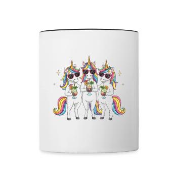 The situation is drunkenness - Contrasting Mug - white/black - Front