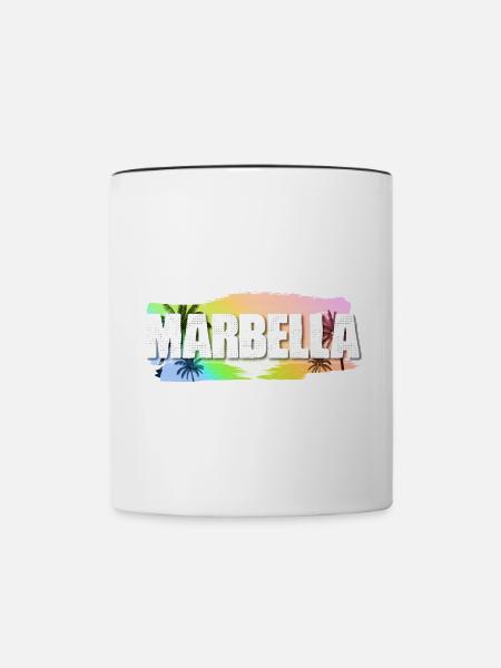 Marbella - Tasse zweifarbig - Weiß/Schwarz