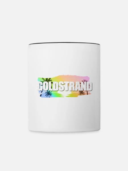 Goldstrand - Tasse zweifarbig - Weiß/Schwarz