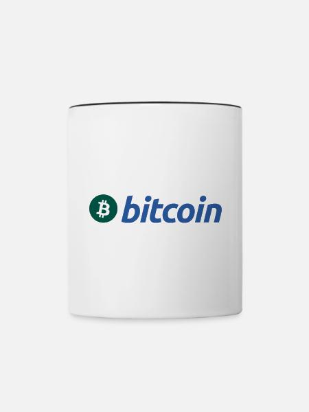 Bitcoin (Bitcoin) - Tasse zweifarbig - Weiß/Schwarz