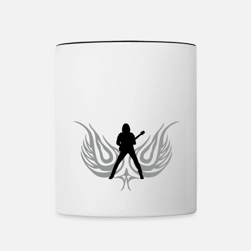 guitarist - Contrasting Mug - white/black