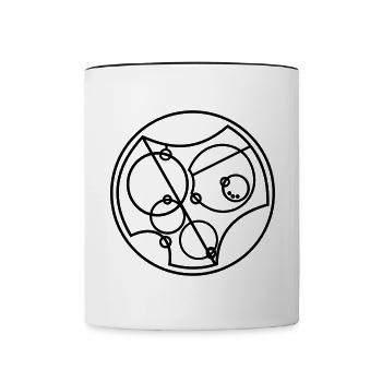 I Love You Gallifreyan - Tasse zweifarbig - Weiß/Schwarz - Vorne