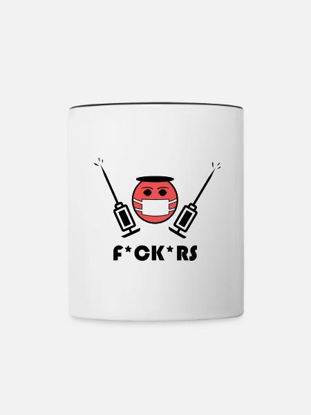 Die Pandemie schlägt zurück - Tasse zweifarbig - Weiß/Schwarz