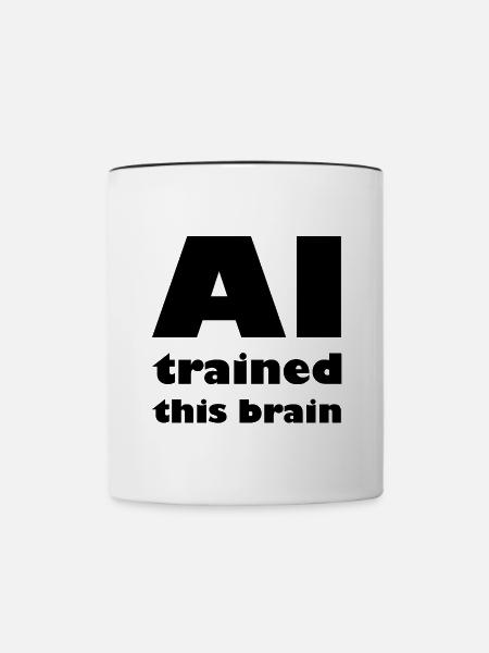 Die Roboter Intelligenz - Tasse zweifarbig - Weiß/Schwarz
