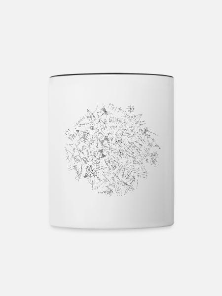 Mathe Freak - Tasse zweifarbig - Weiß/Schwarz