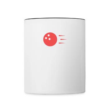 Bowling Dictons Bowling Bowler Skittles Cadeau - Mug contrasté - blanc/noir - Devant