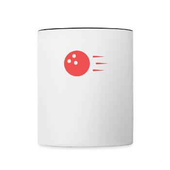 Bowling Dictons Bowling Bowler Skittles Cadeau - Mug contrasté - blanc/noir - Devant