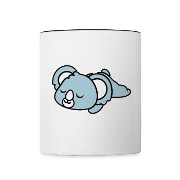 Nope Not Today - Cozy Funny Koala - Contrasting Mug - white/black - Front