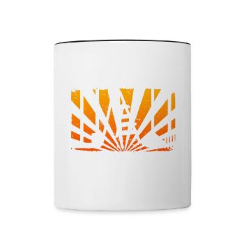 Rechenzentrumsleiter Rechen & Leiter Garten - Tasse zweifarbig - Weiß/Schwarz - Vorne
