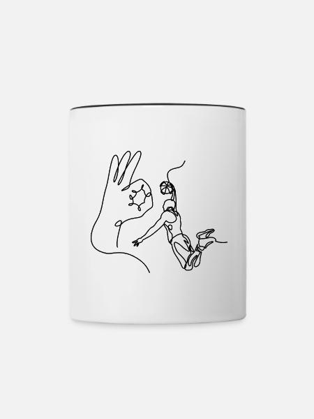 Slam dunk - Tasse zweifarbig - Weiß/Schwarz