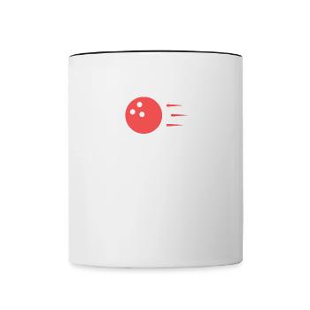 Bowling Dictons Bowling Bowler Skittles Cadeau - Mug contrasté - blanc/noir - Devant