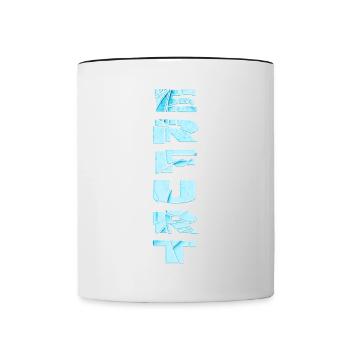 Erfurt Germany City Font Skyline Home - Contrasting Mug - white/black - Front