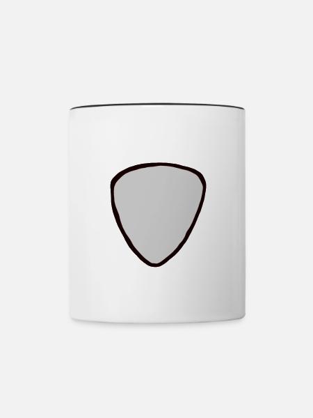 Plektrum - Tasse zweifarbig - Weiß/Schwarz