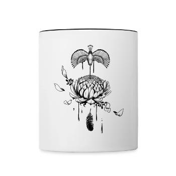 La fin du vol - Mug contrasté - blanc/noir - Devant