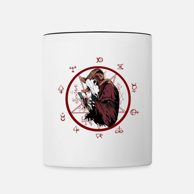 Alchemist der Hölle - Tasse zweifarbig - Weiß/Schwarz