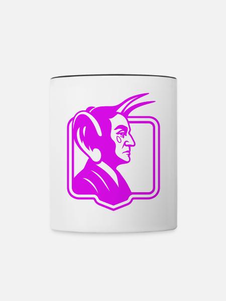 Devil big Ear Pop Art - Tasse zweifarbig - Weiß/Schwarz