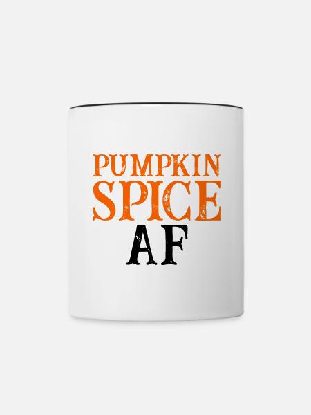 Pumpkin Spice Af - Tasse zweifarbig - Weiß/Schwarz
