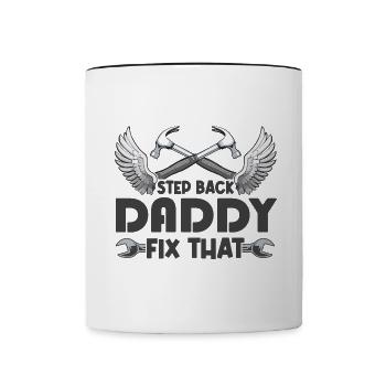 Mr Fix it - Contrasting Mug - white/black - Front