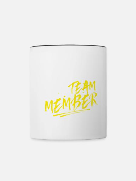 Mallorca 2025 Team - Tasse zweifarbig - Weiß/Schwarz