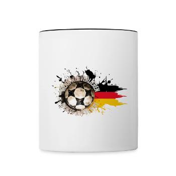Si nous perdons, c’est à l’arbitre – le football - Mug contrasté - blanc/noir - Devant
