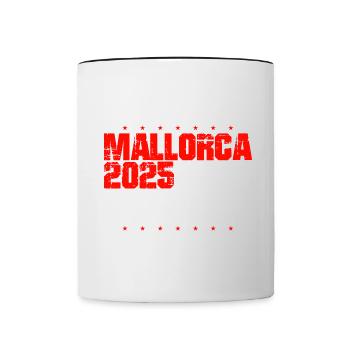 Mallorca 2025 Team - Contrasting Mug - white/black - Front