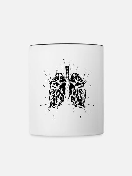 Lunge - Tasse zweifarbig - Weiß/Schwarz