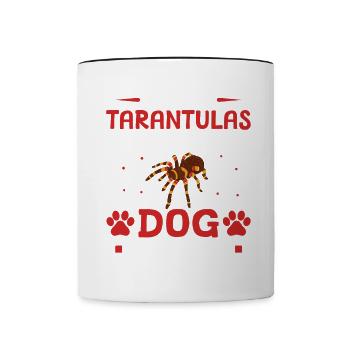 J’ai des tarentules, parce que les chiens sont ennuyeux - Spinn - Mug contrasté - blanc/noir - Devant
